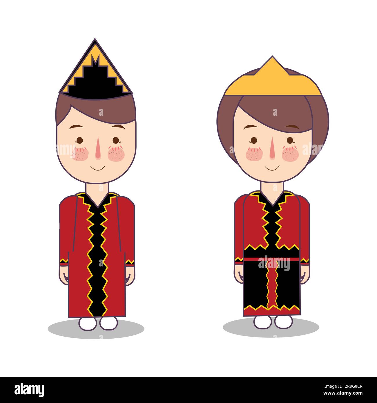 Baru oholu traditional dress native Nias tribe form Indonesian north