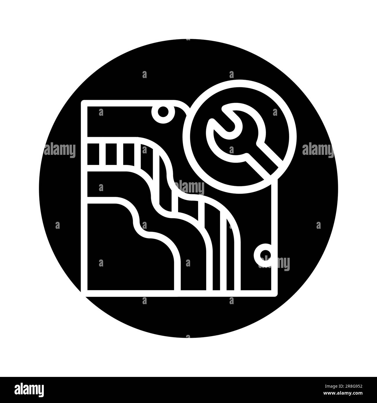 Install house insulation color line icon. Handyman service. Isolated ...