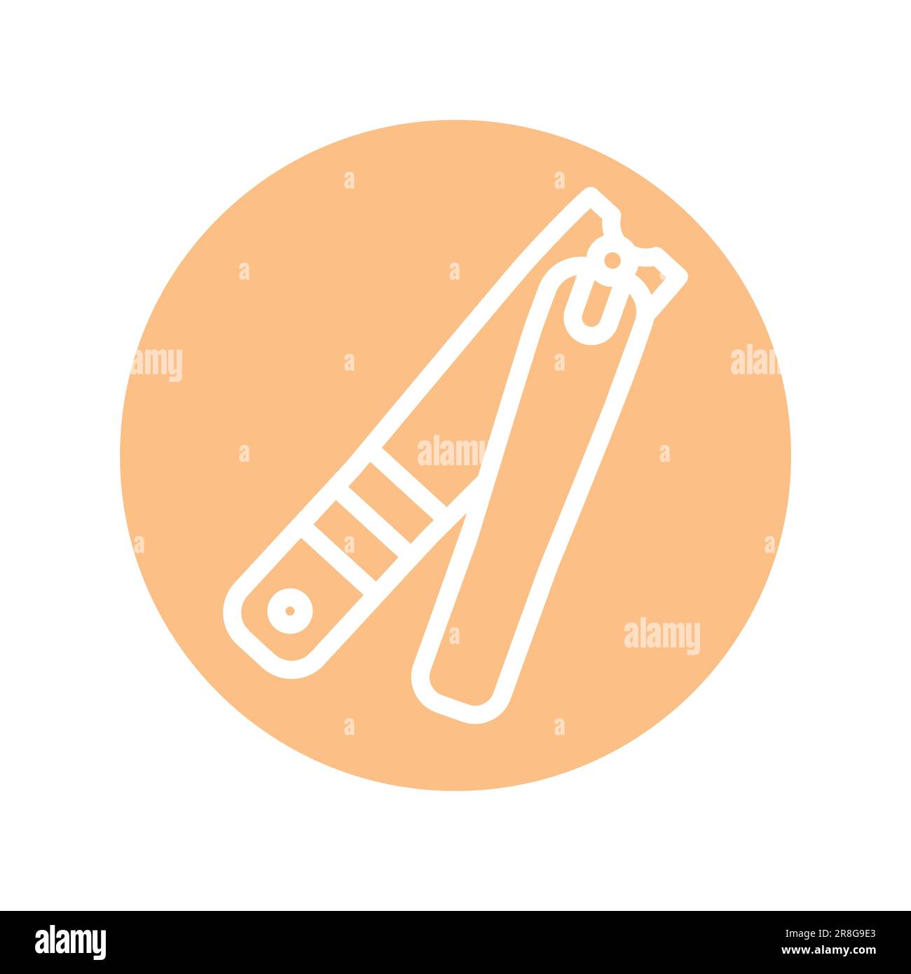 Clippers color line icon. Isolated vector element. Outline pictogram for web page, mobile app, promo Stock Vector