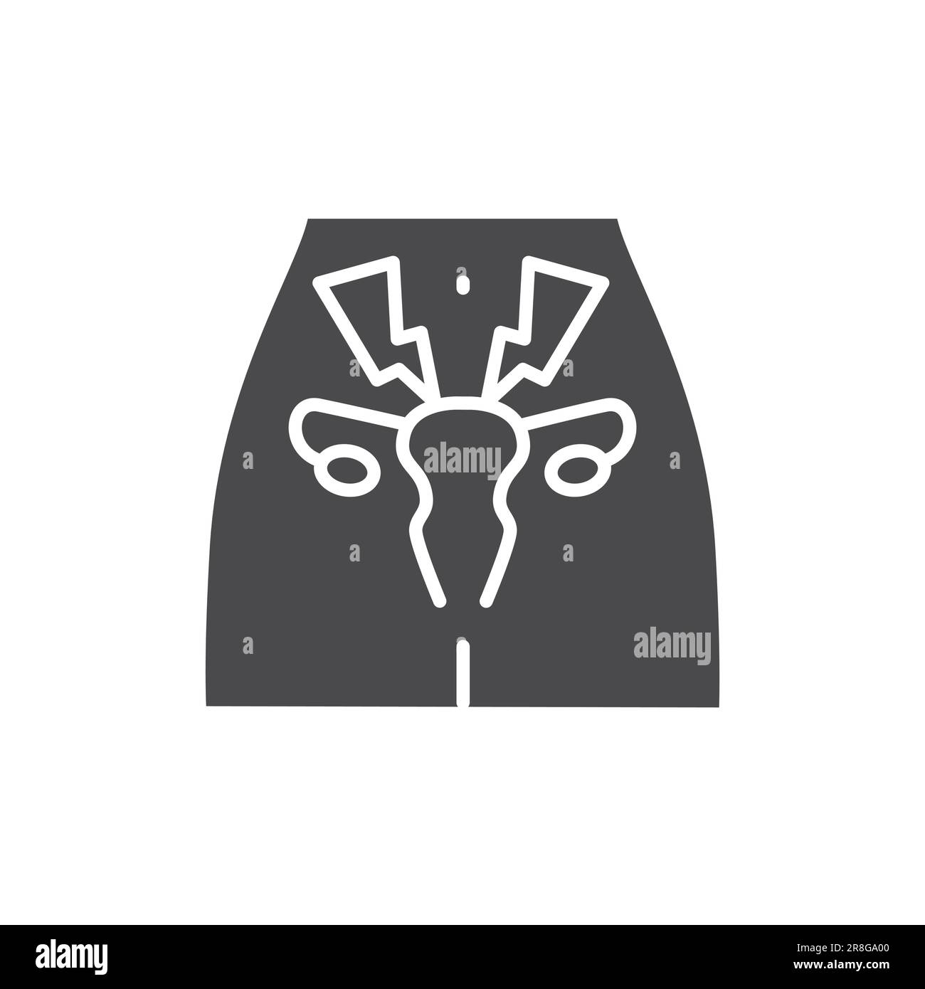 Reproductive system diseases color line icon. Isolated vector element ...