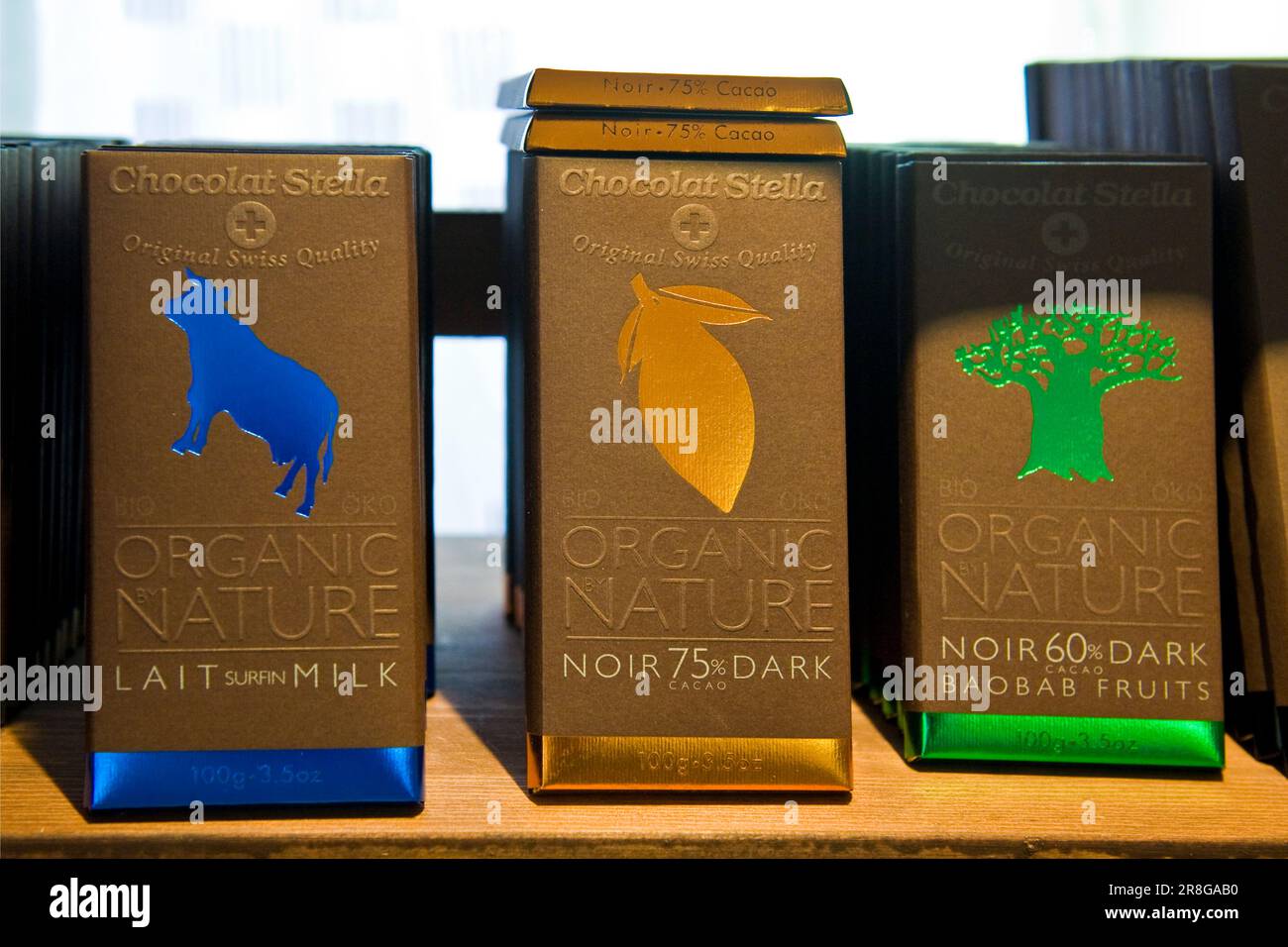 Chocolate Factory Stella, Giubiasco, Canton Ticino, Switzerland Stock Photo