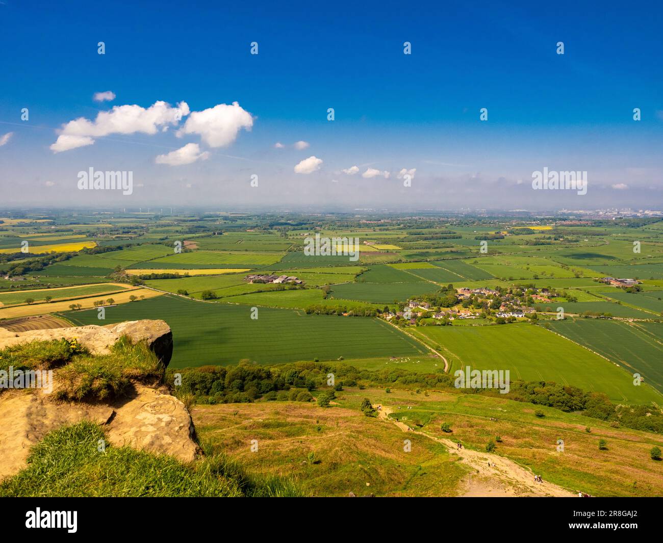 View from the summit of Roseberry Topping Stock Photo