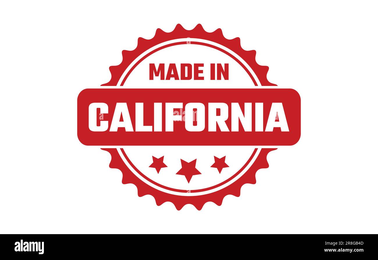 Made In California Rubber Stamp Stock Vector Image & Art - Alamy