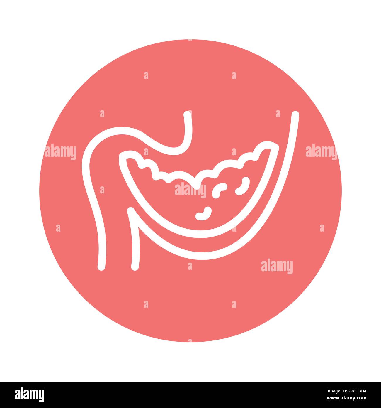 Gastroparesis color line icon. Isolated vector element. Outline ...