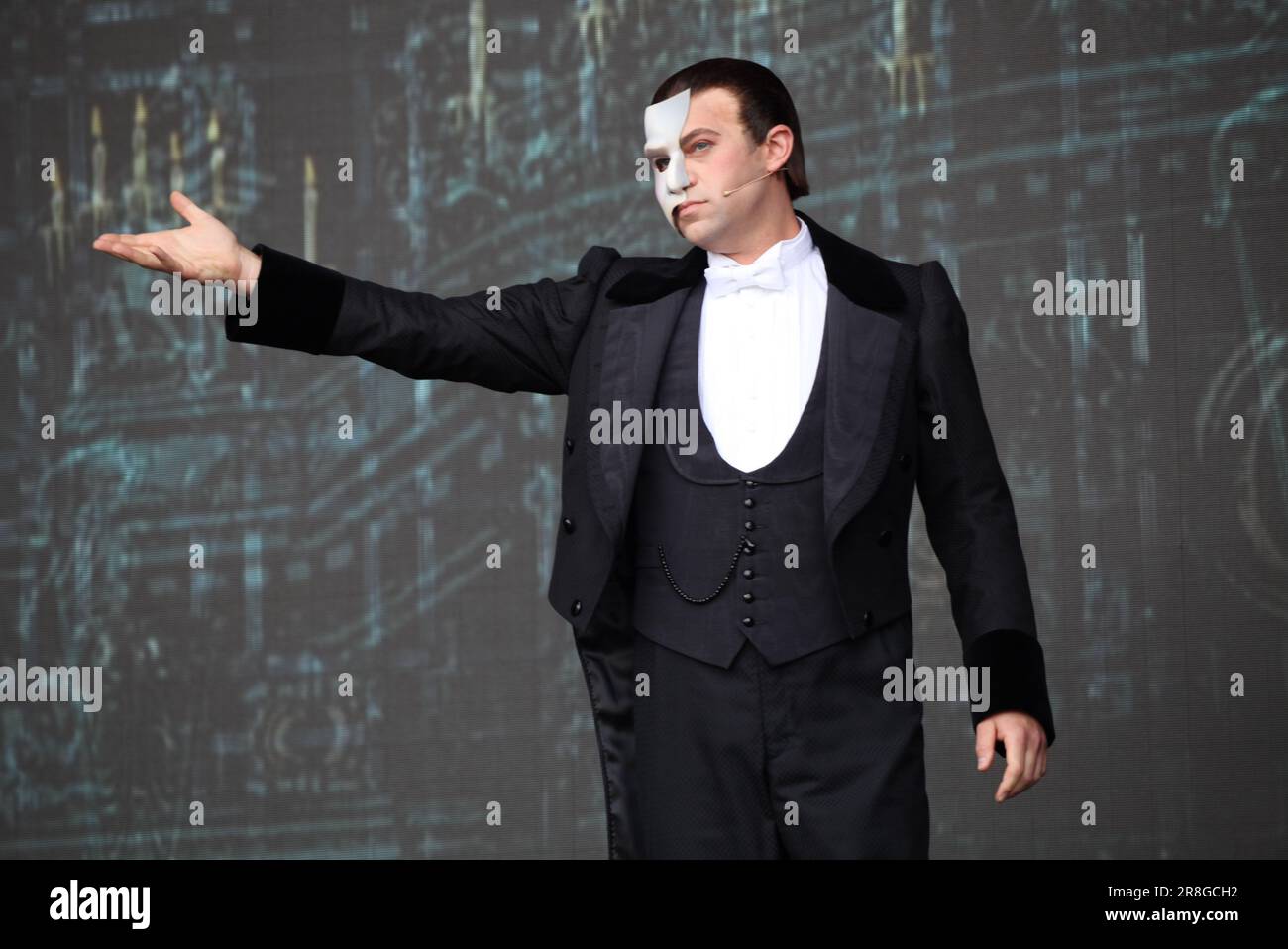 London, UK. Jon Robyns in the musical Phantom of the Opera at West End ...