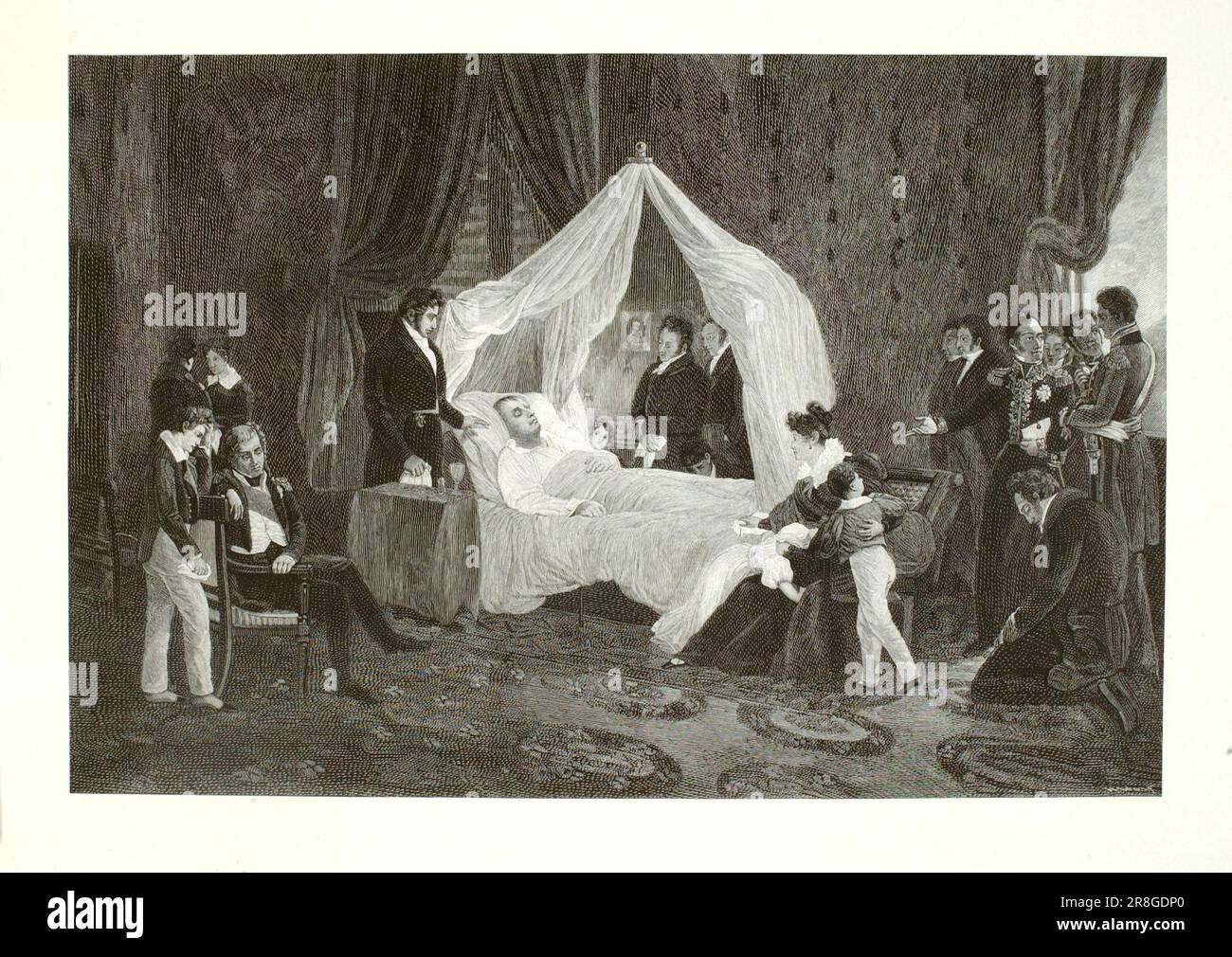 Death of Napoleon I 1896 by Henry Wolf, born Eckwersheim, Alsace 1852-died New York City 1916 Stock Photo