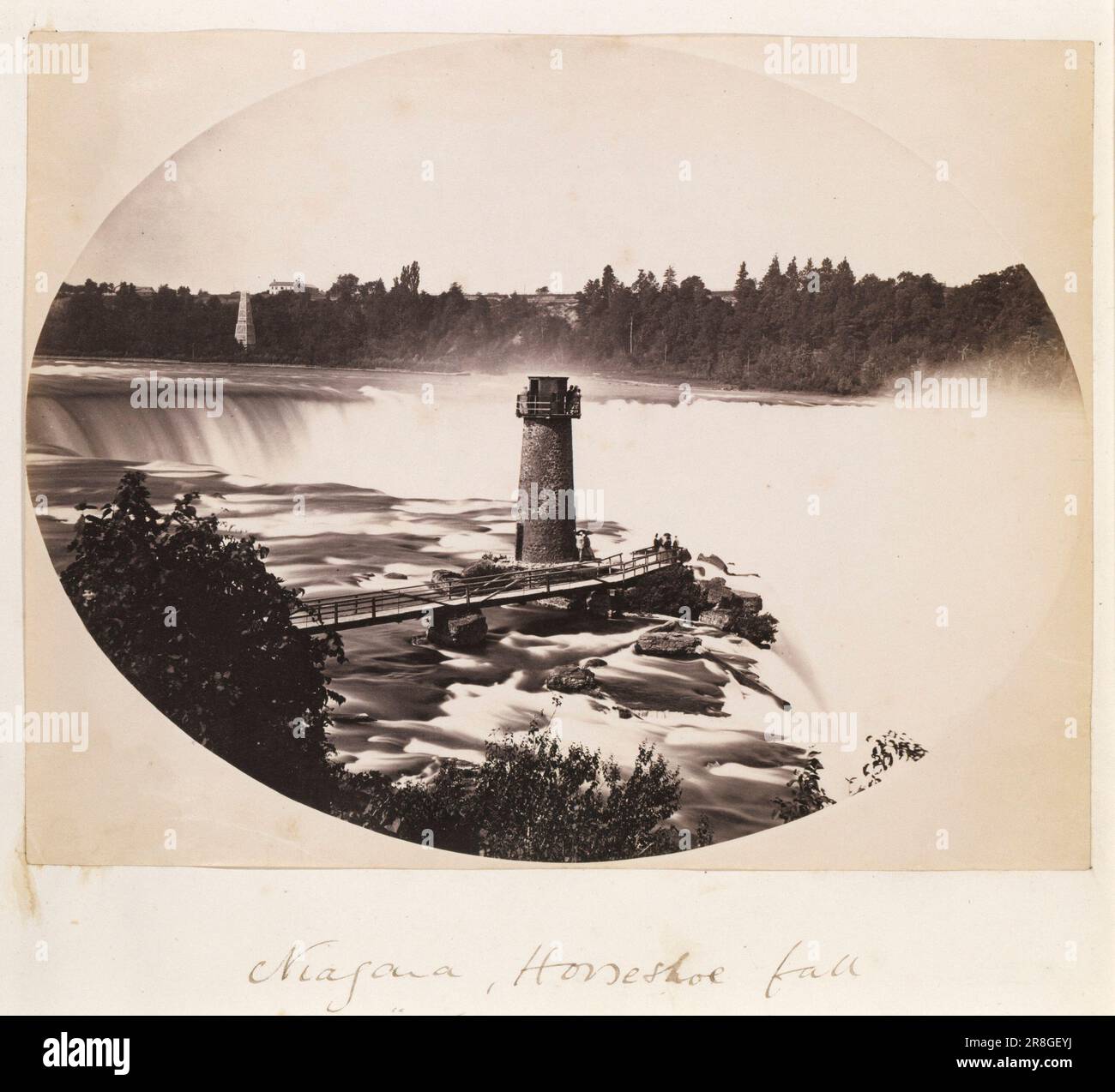 Niagara, Horseshoe Falls and Terrapin Tower ca. 1870 by Charles