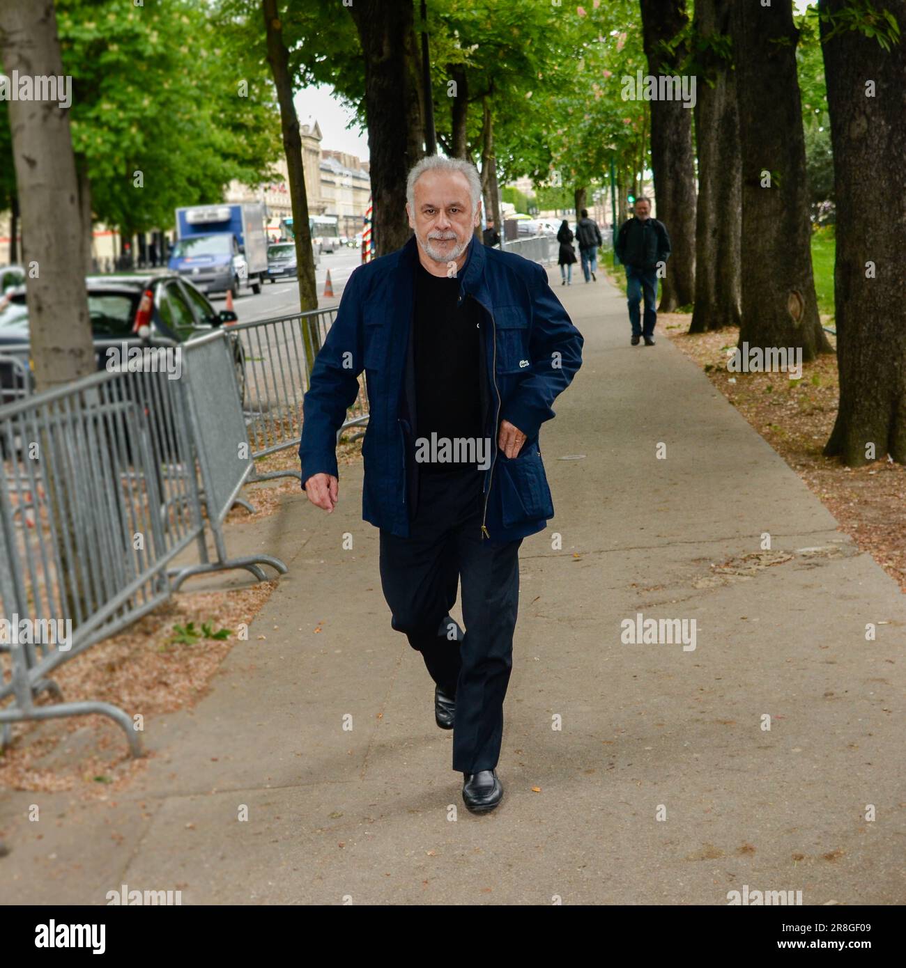 L'acteur français Francis Perrin a été aperçu Av. Gabriel, à Paris 75008, le 7 mai 2014. Stock Photo