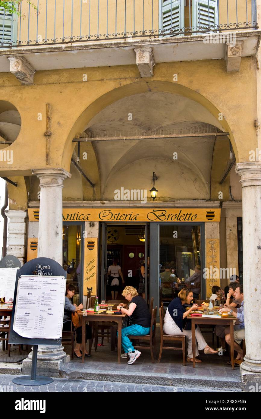 Antica Osteria Broletto, Mantua, Italy Stock Photo