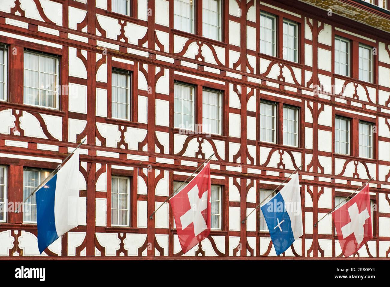 Traditional House, Lucerne, Switzerland Stock Photo Alamy