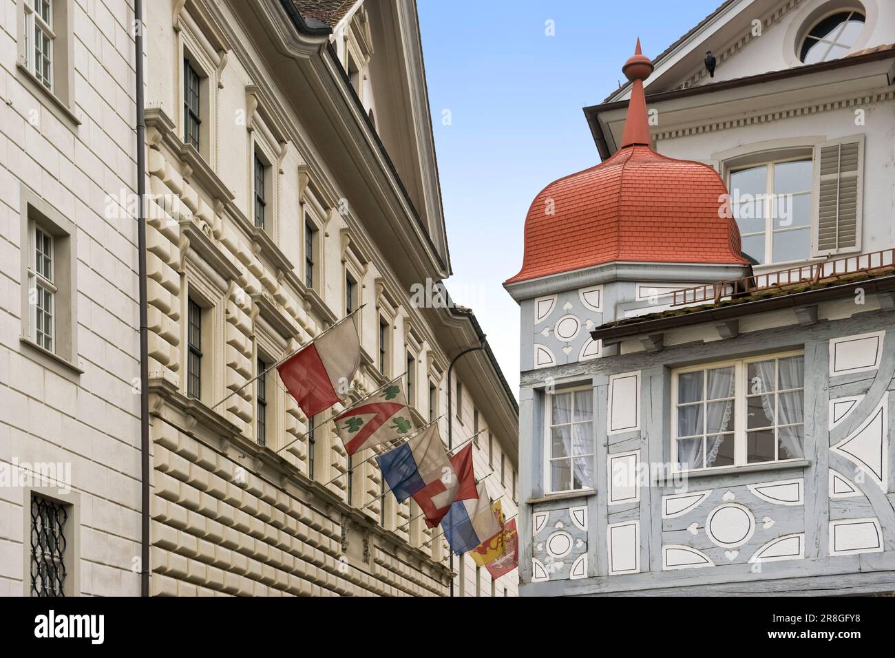 Traditional House, Lucerne, Switzerland Stock Photo Alamy