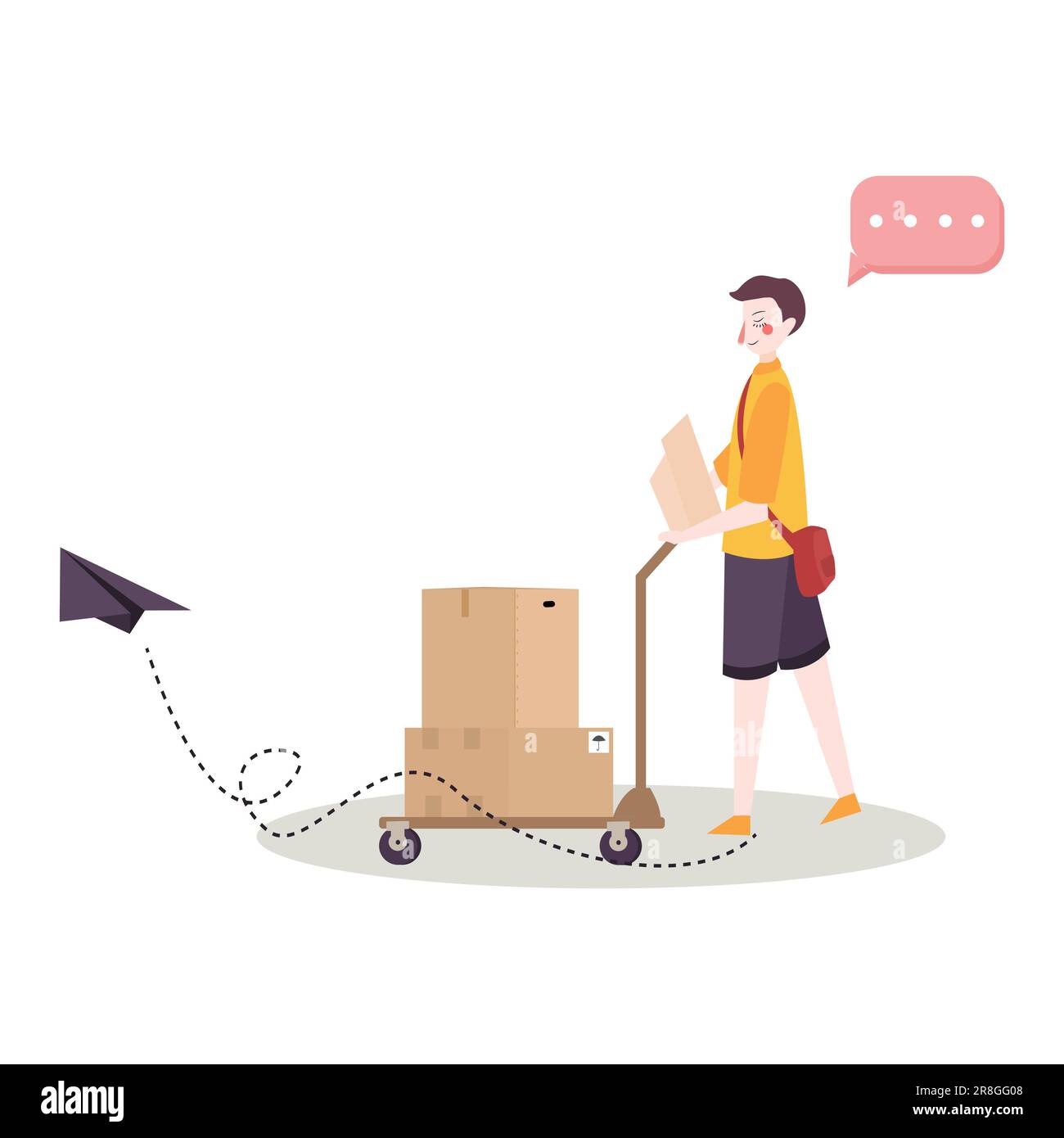 courier work logistics company shipment industry distribution and