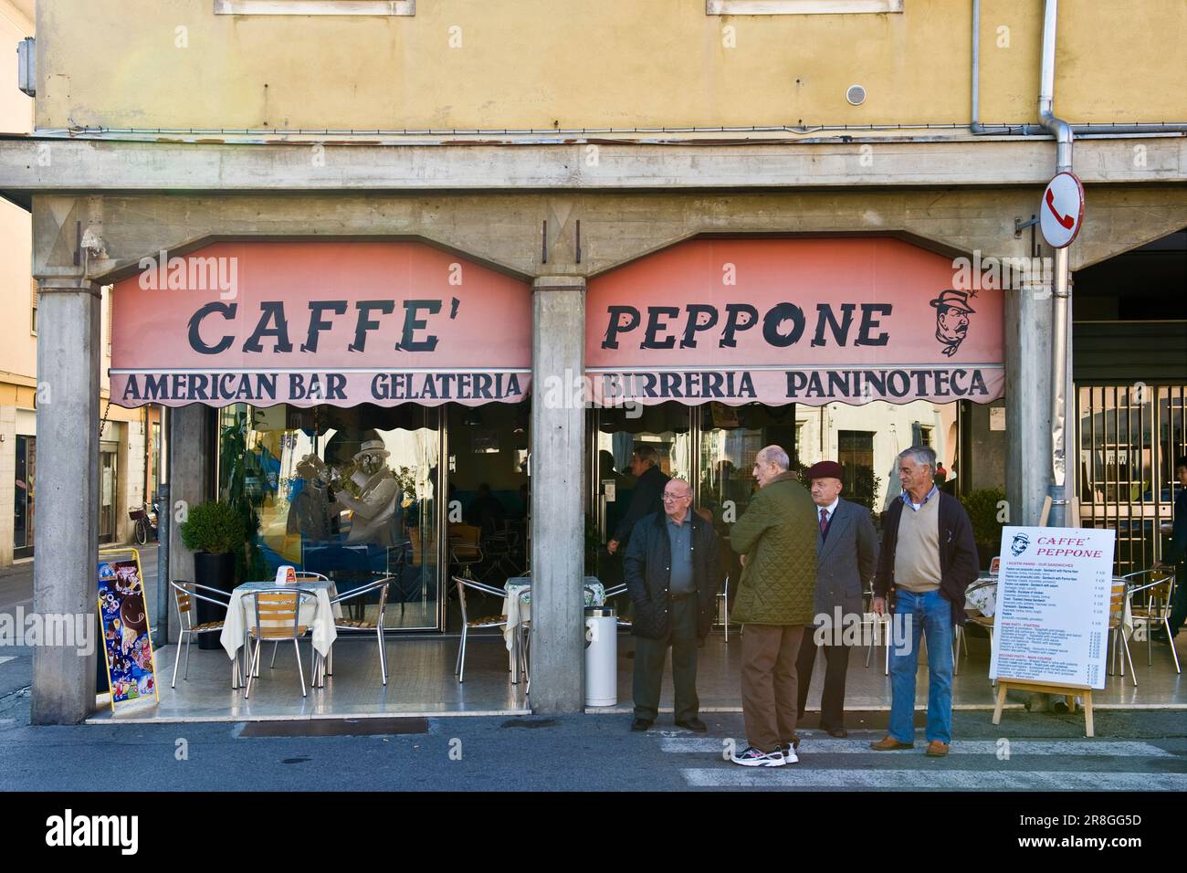 Caffe Peppone, Brescello (re) Stock Photo