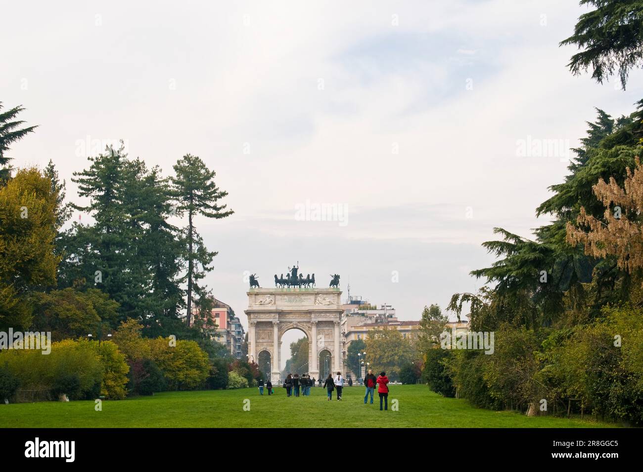 Milan, Arco Della Pace Stock Photo