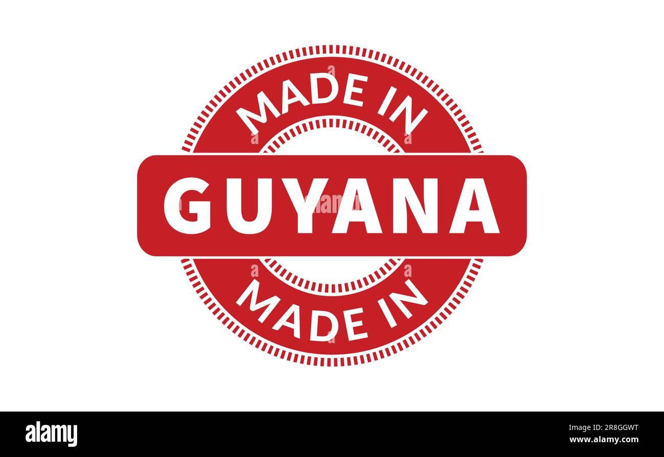 Made In Guyana Rubber Stamp Stock Vector Image & Art Alamy