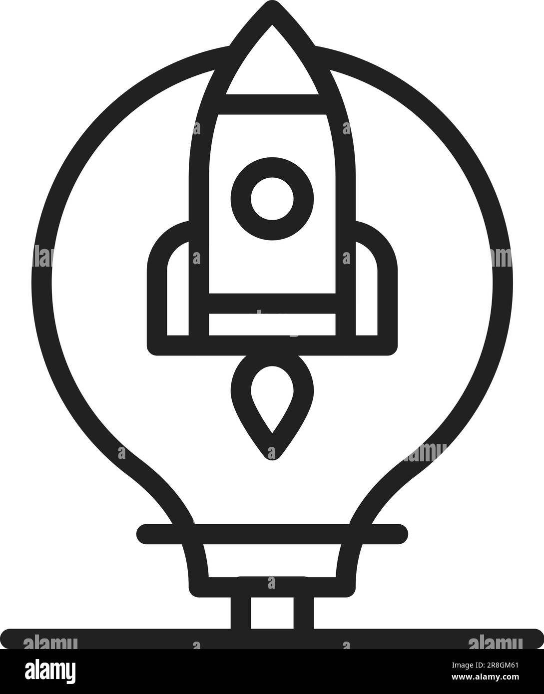 Project Idea Icon Image. Stock Vector