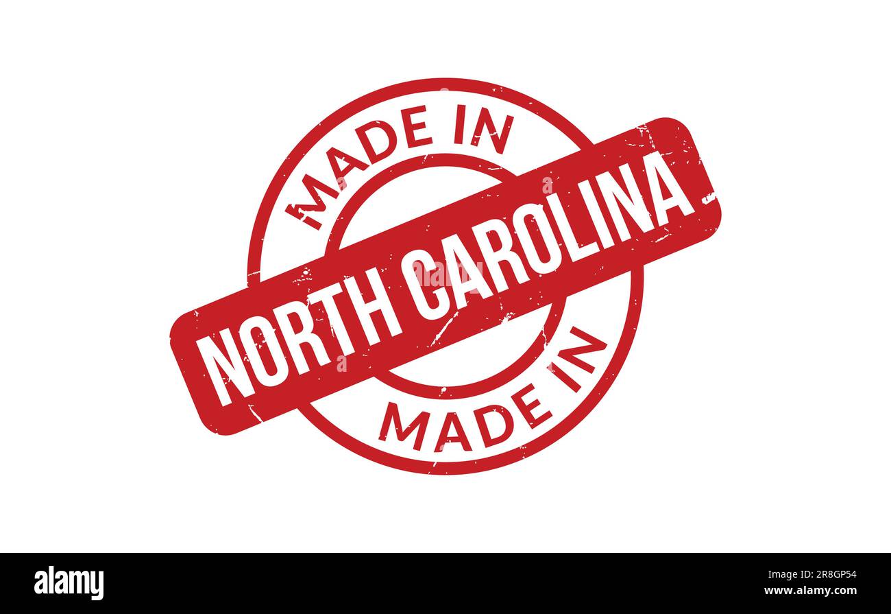 Made In North Carolina Rubber Stamp Stock Vector Image & Art Alamy