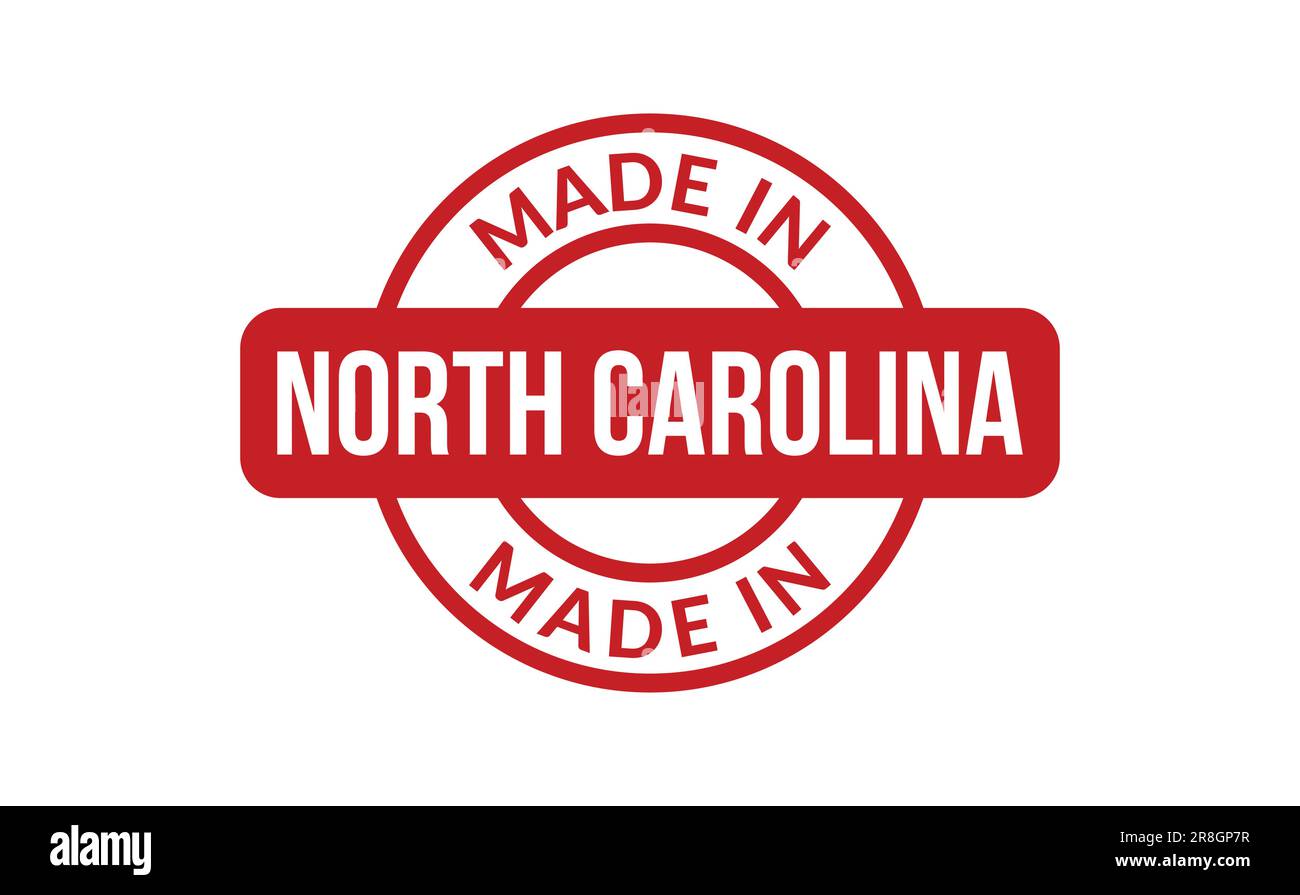 Made In North Carolina Rubber Stamp Stock Vector Image & Art Alamy