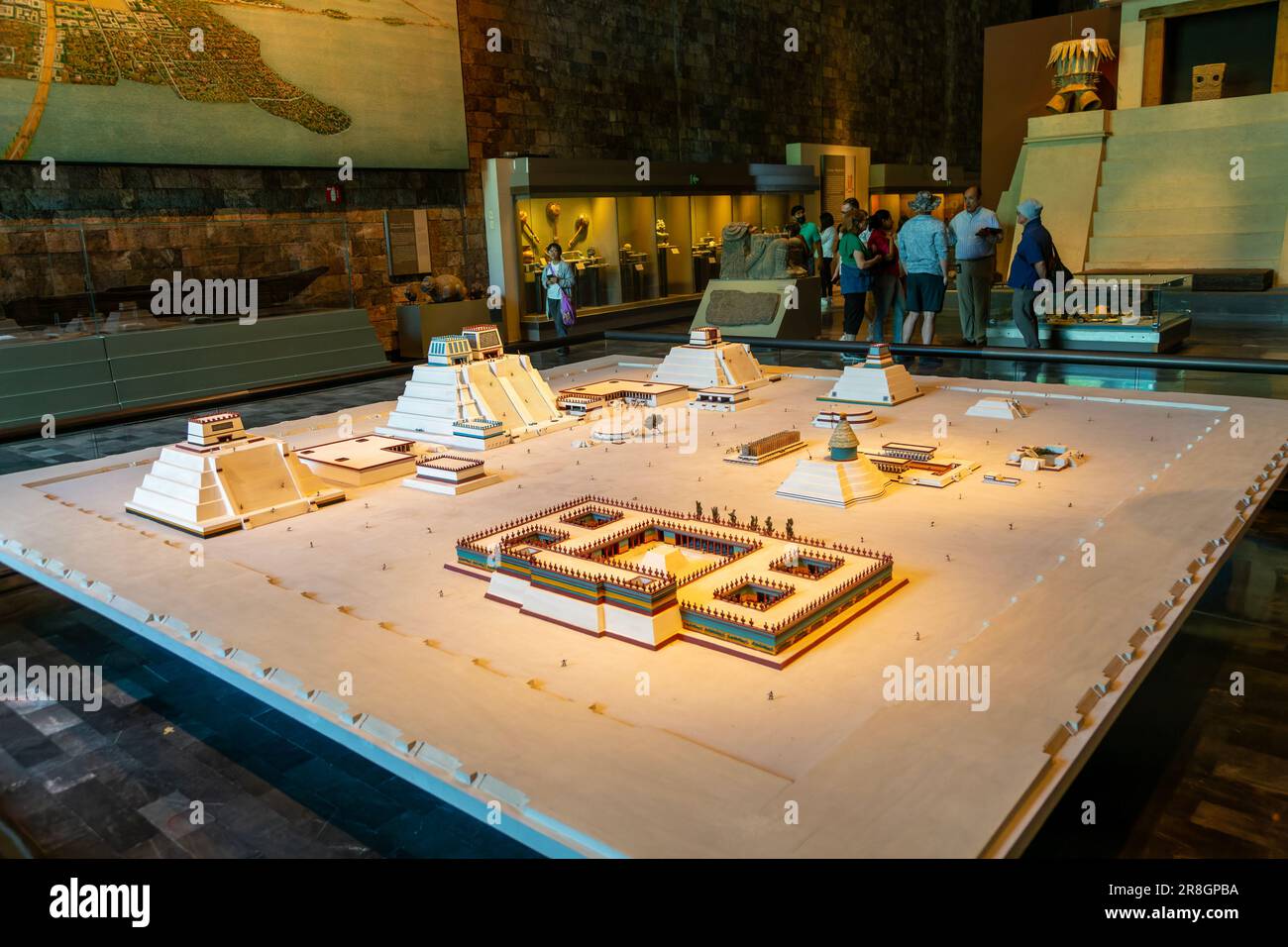 Model of Teotihuacan Aztec city, National Museum of Anthropology ...