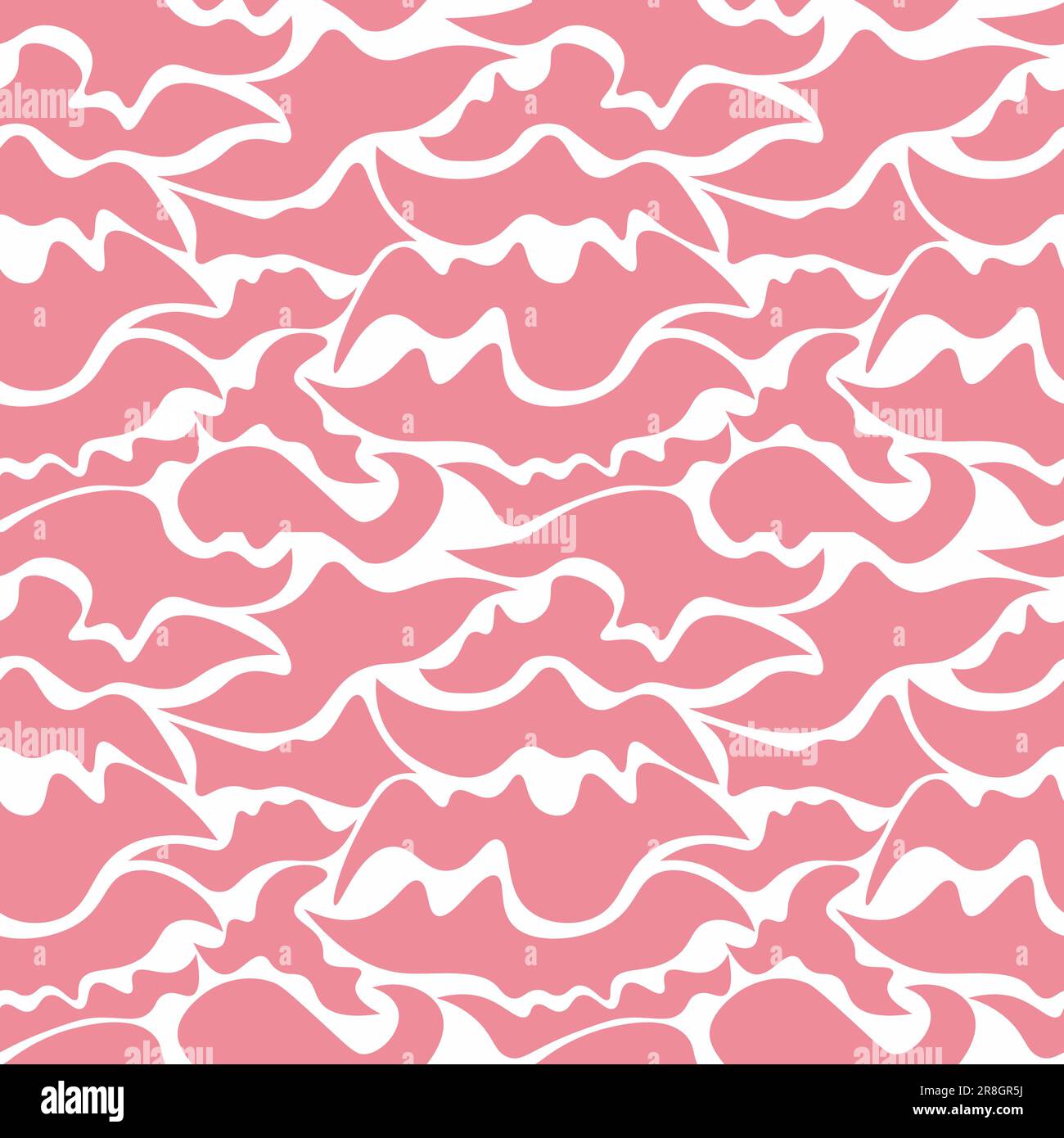 Abstract hand drawn seamless repeat pattern design. Minimal Contemporary textile prints Stock Vector