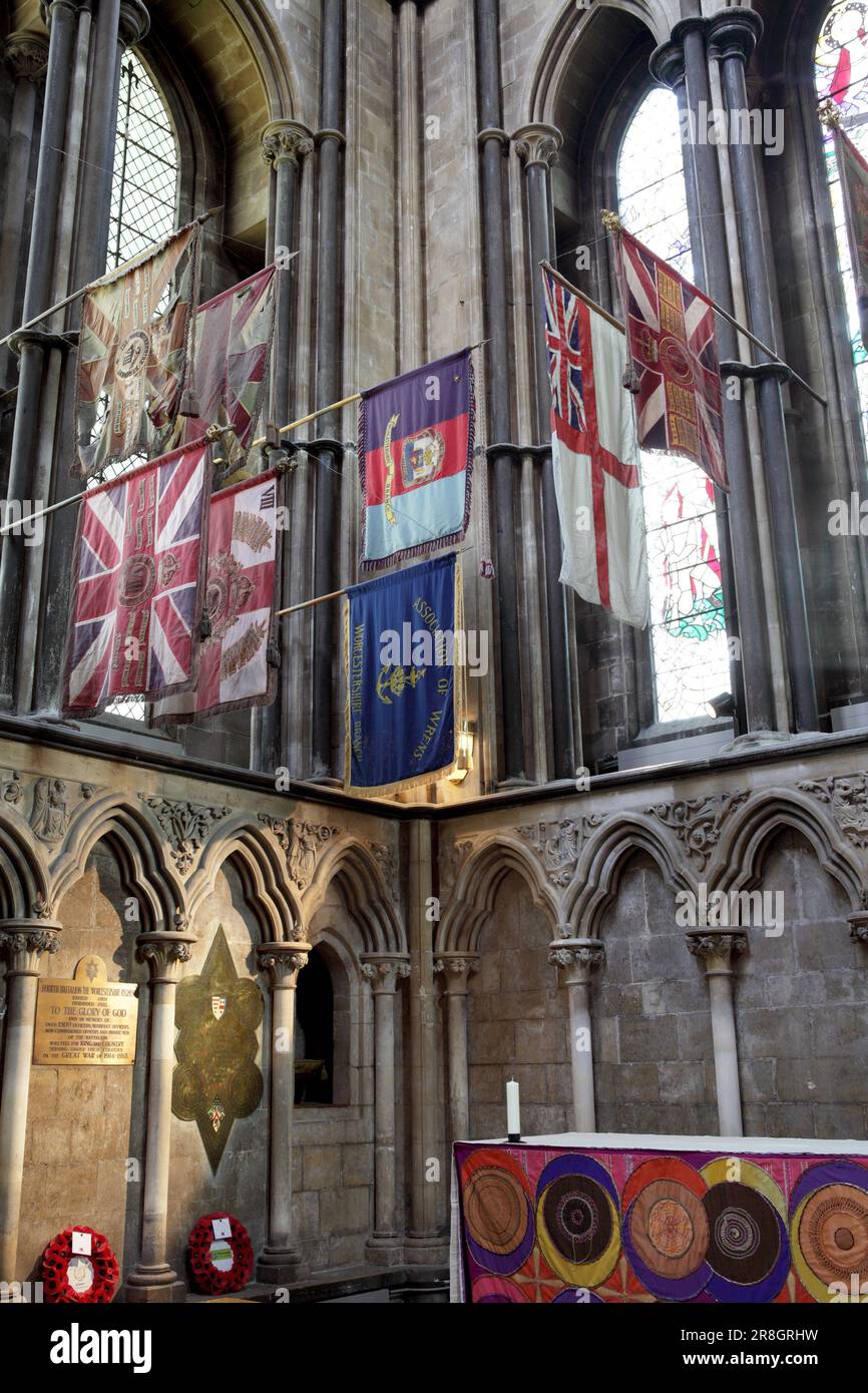 Flags and Colours of Worcestershire Regiments including all relative ...