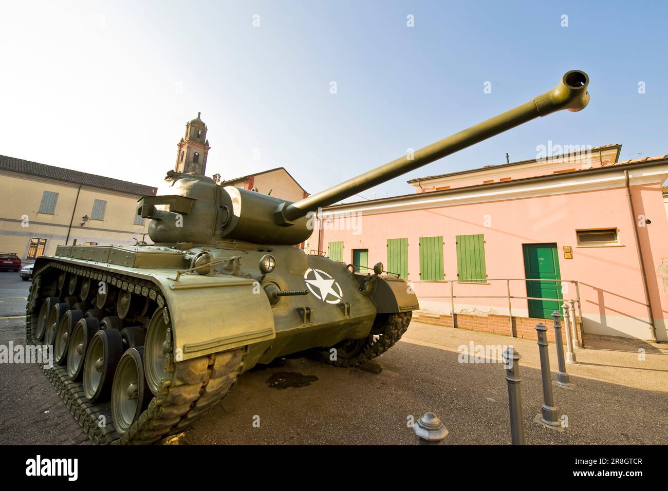 Russian Tank, Brescello (re) Stock Photo