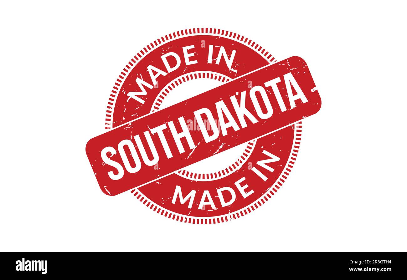 Made In South Dakota Rubber Stamp Stock Vector Image & Art - Alamy