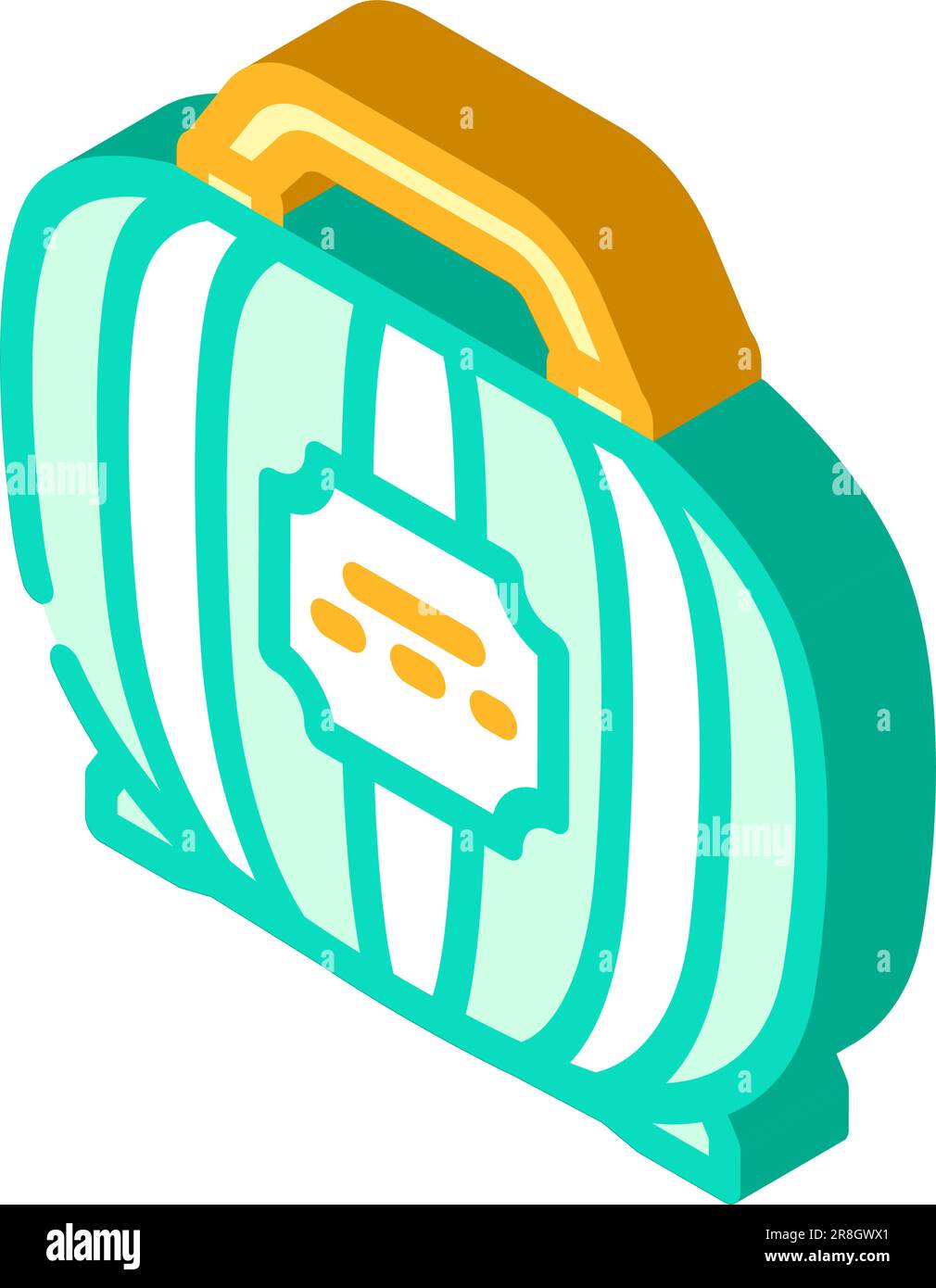Lunch Box Kids Container Isometric Icon Vector Illustration Stock lunch-box-kids-container-isometric-icon-vector-illustration-stock