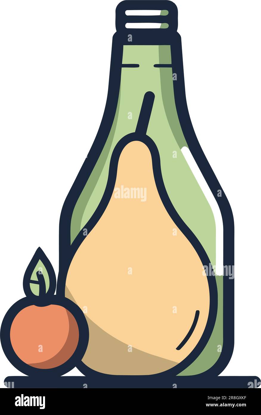 Fresh fruit and veggie juice icon Stock Vector Image & Art - Alamy