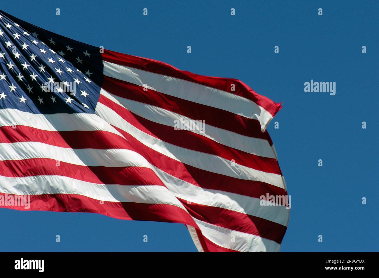American Flag, Santa Barbara, California, Usa Stock Photo