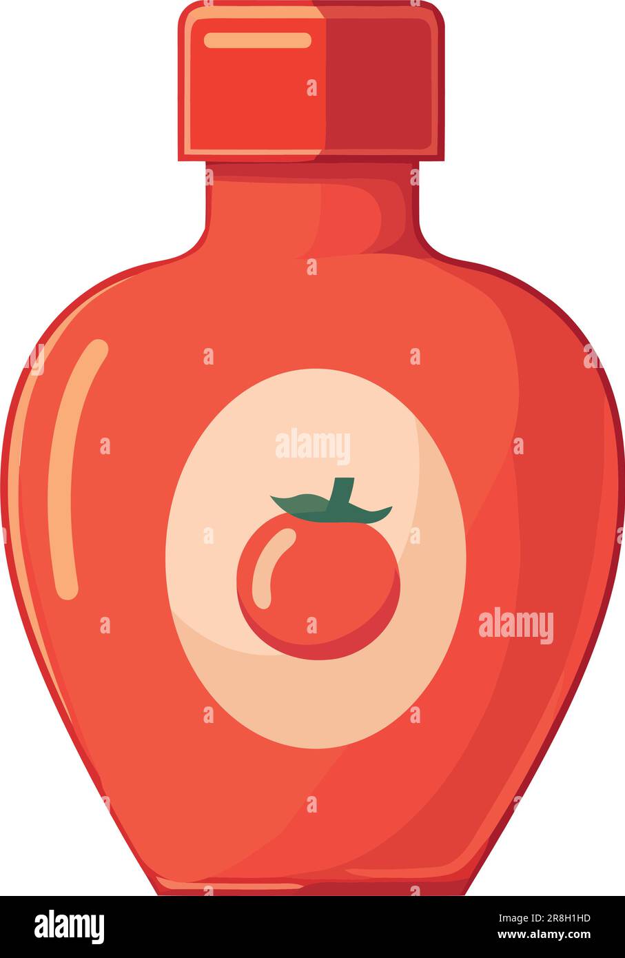 Fresh organic sauce tomato icon in vector Stock Vector Image & Art - Alamy