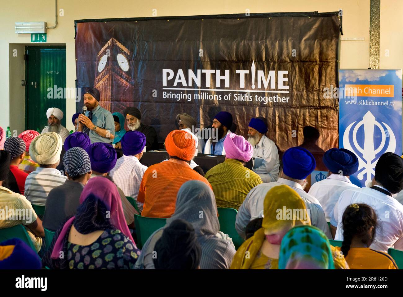 Panth Time meeting. Sikh community. Sikhdharma Gurdwara Singh Sabha ...