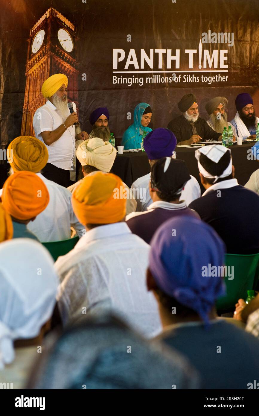 Panth Time meeting. Sikh community. Sikhdharma Gurdwara Singh Sabha ...