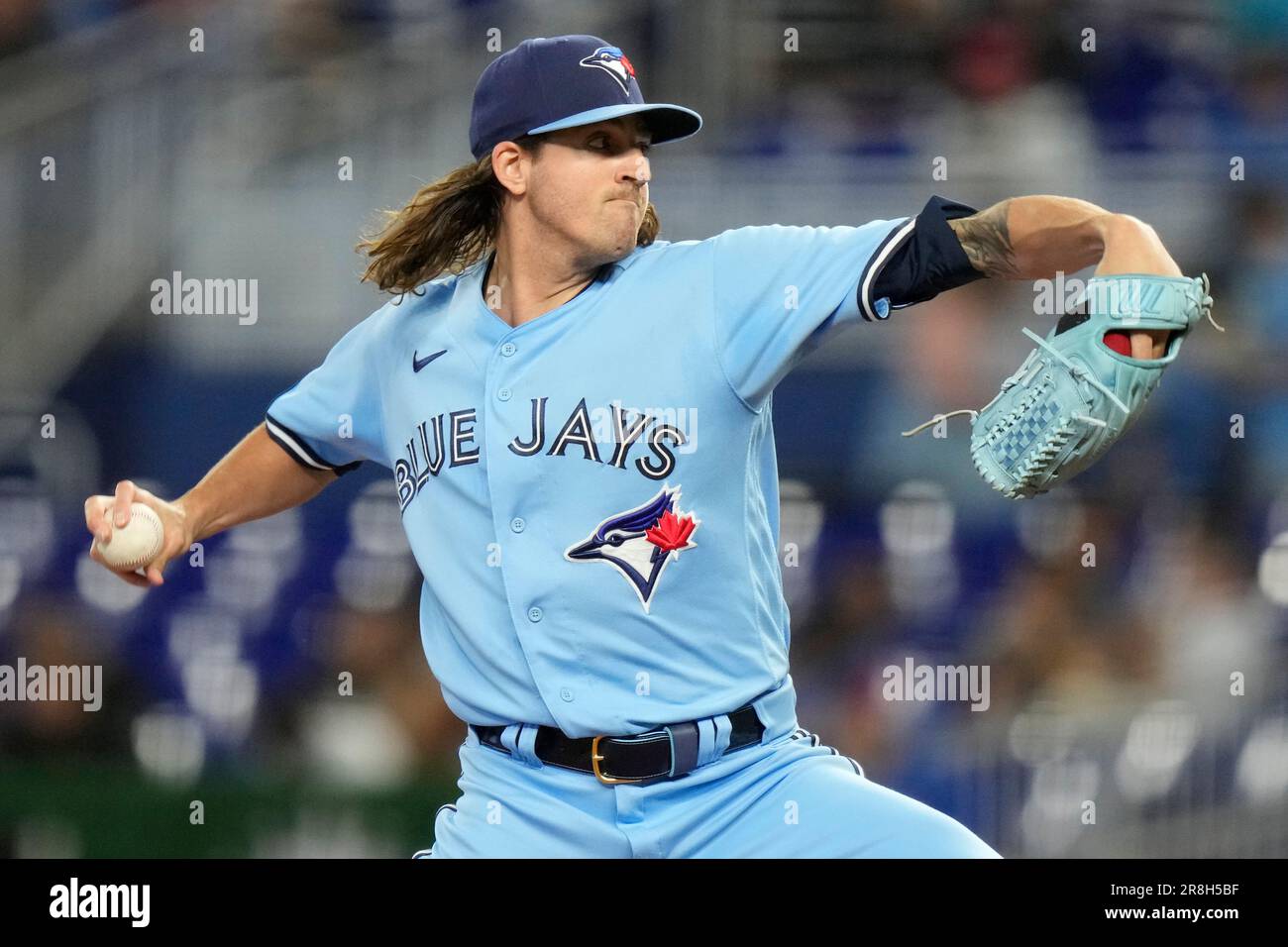 Toronto Blue Jays starting pitcher Kevin Gausman throws during the