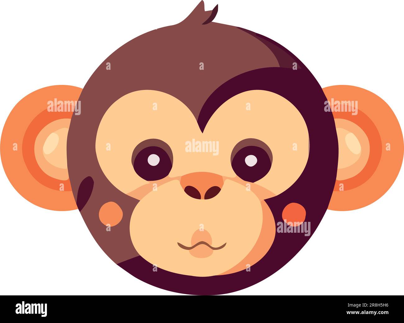 Cute monkey mascot head Stock Vector Image & Art - Alamy