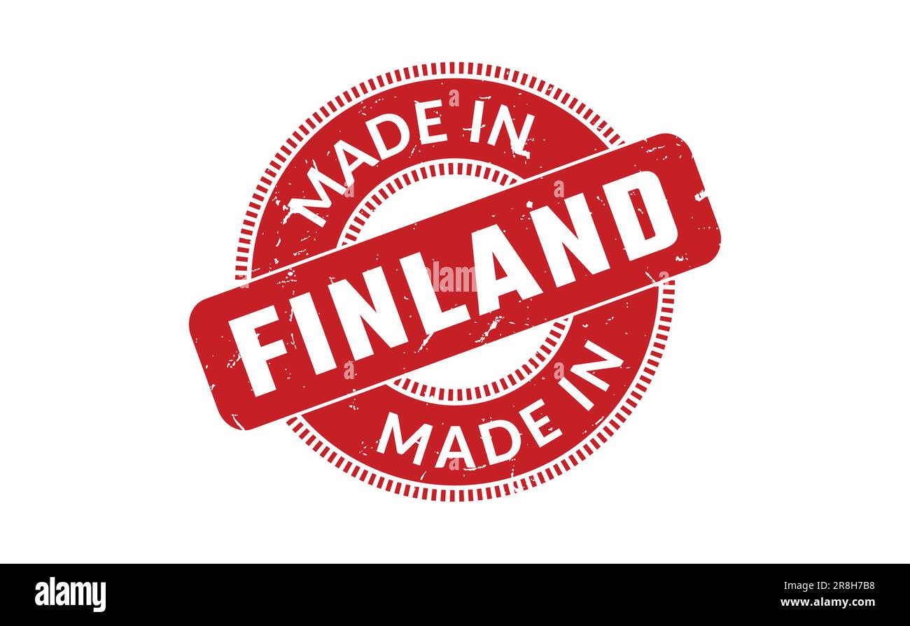 Made In Finland Rubber Stamp Stock Vector