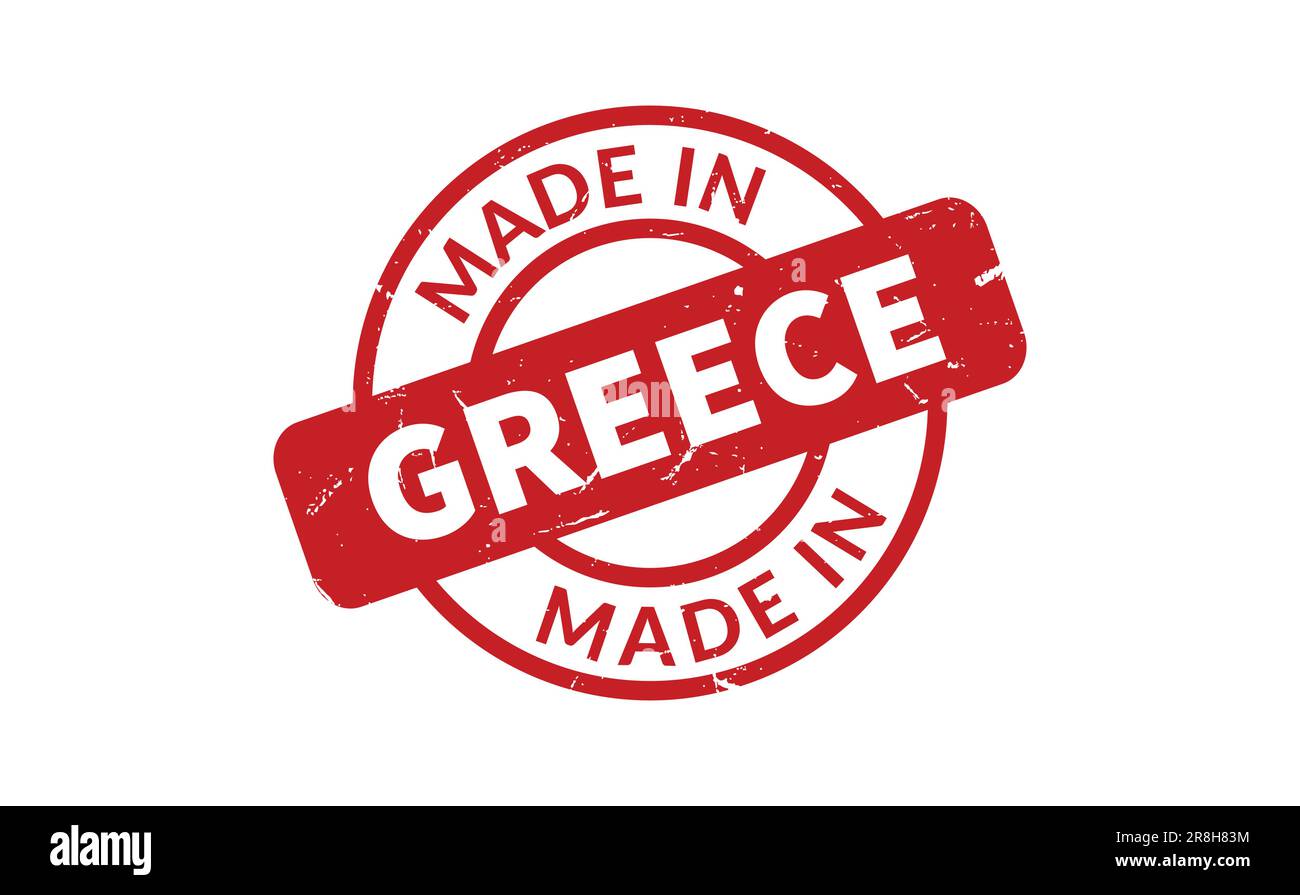 Made In Greece Rubber Stamp Stock Vector