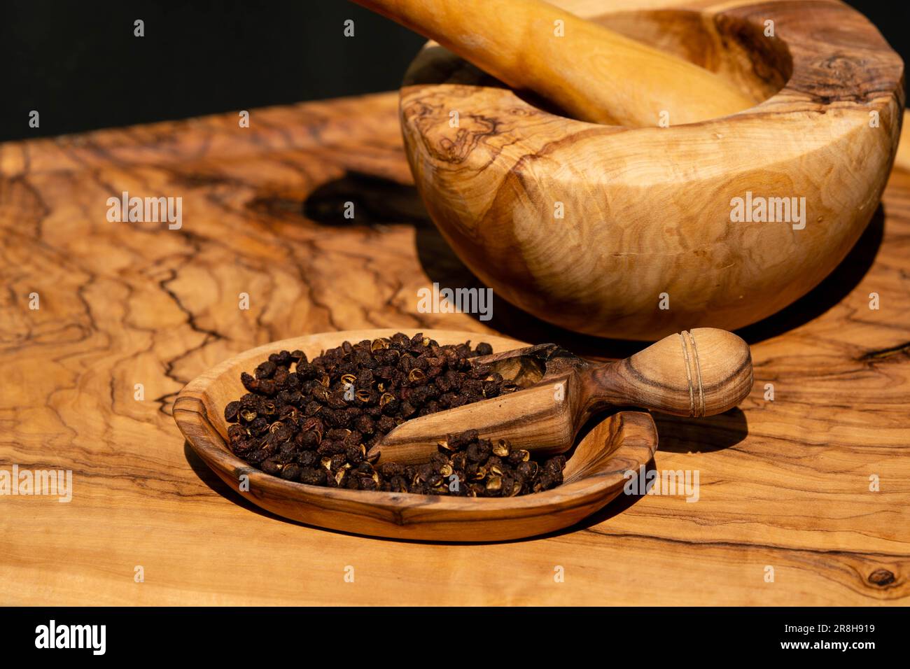 Chinese prickly ash or Sichuan pepper Zanthoxylum piperitum Stock Photo