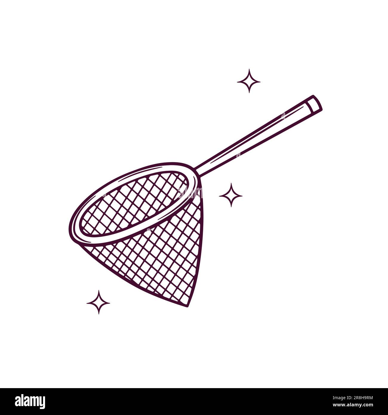 Hand Drawn Fishing Nets. Doodle Vector Sketch Illustration Stock Vector