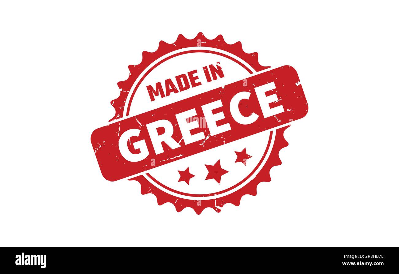 Made In Greece Rubber Stamp Stock Vector