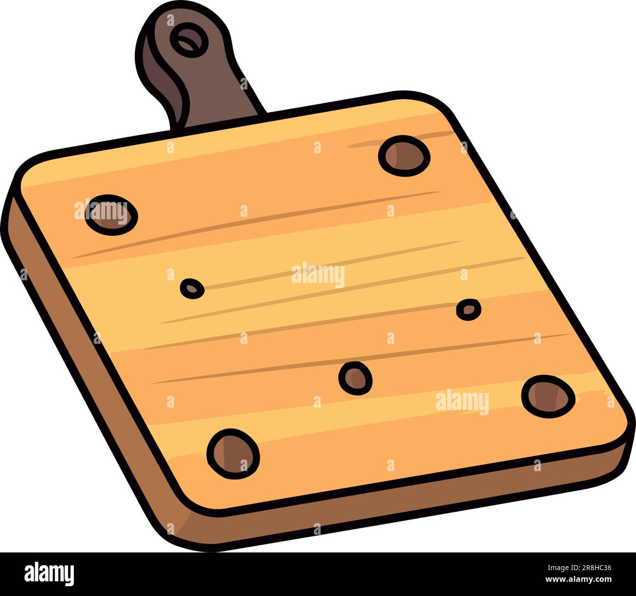 wooden cutting board on white background Stock Vector Image & Art - Alamy