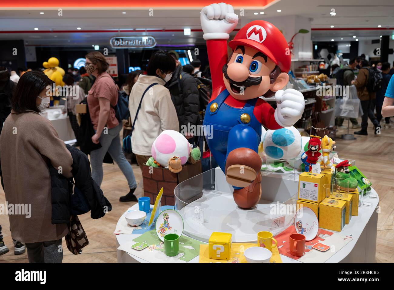 Tokyo, Japan. 3rd Mar, 2023. A statue of Nintendo mascot Mario, from the  Super Mario Bros video game series at the Nintendo Store in the Shibuya  Parco shopping mall.Nintendo is a entertainment