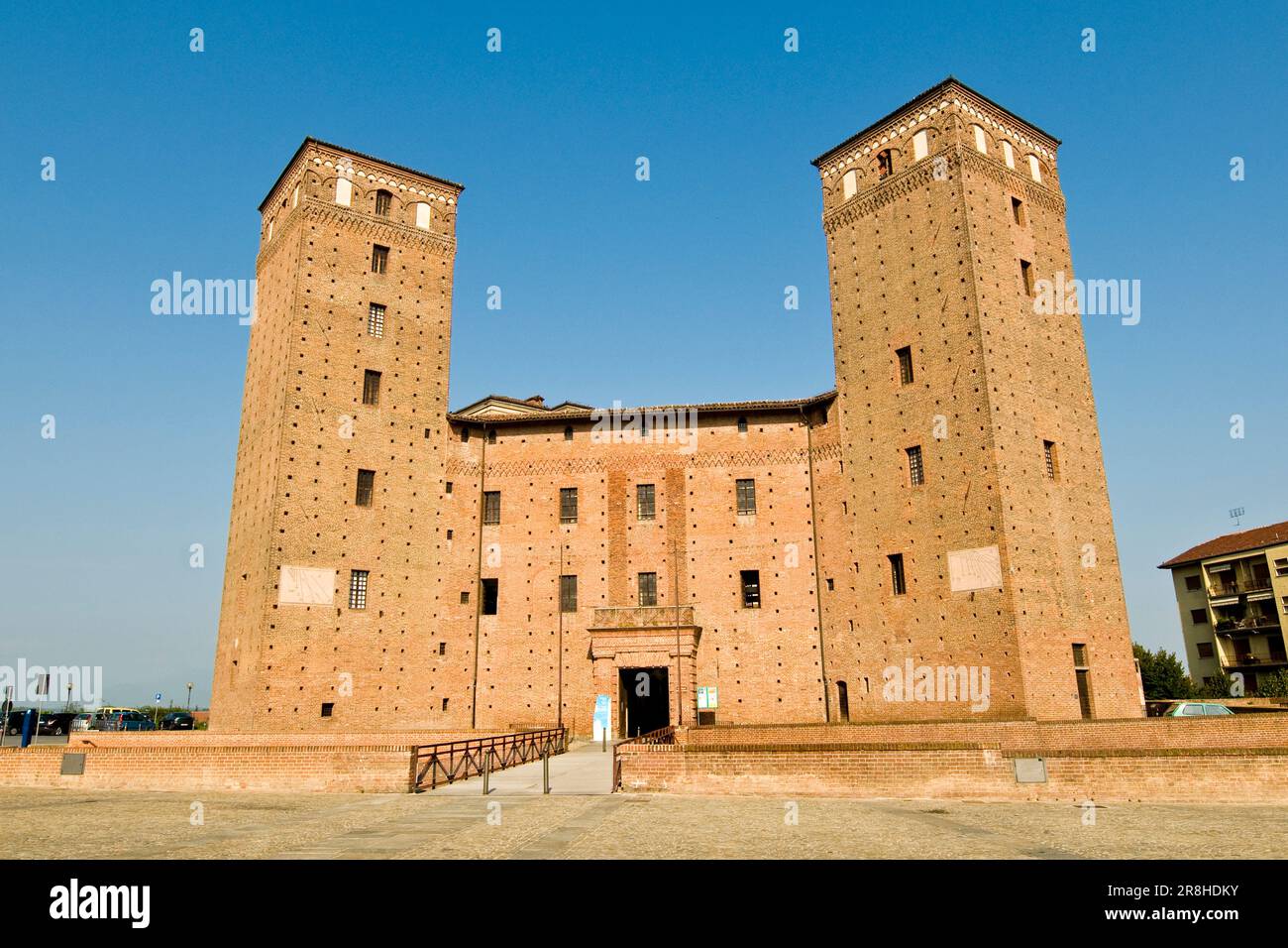 Acaja Castle. Fossano. Piedmont. Italy Stock Photo