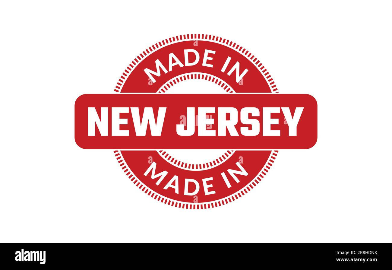 Made In New Jersey Rubber Stamp Stock Vector Image & Art Alamy