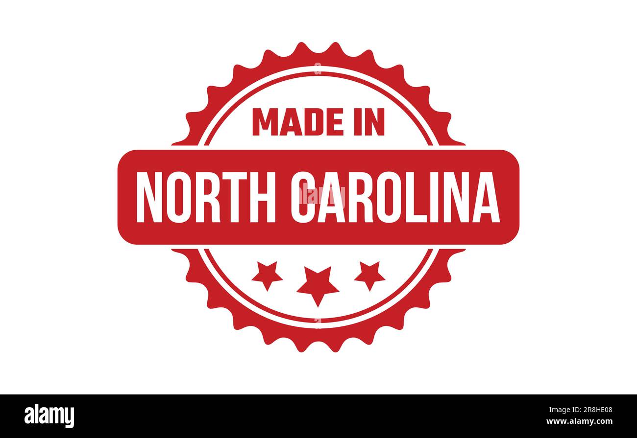 Made In North Carolina Rubber Stamp Stock Vector Image & Art Alamy