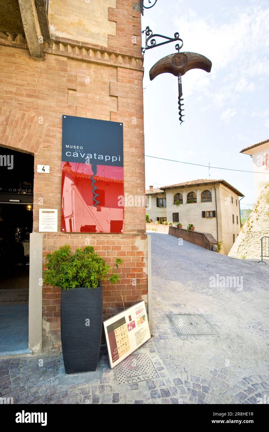 Museo Dei Cavatappi. Corkscrew Museum. Barolo. Piedmont. Italy Stock Photo