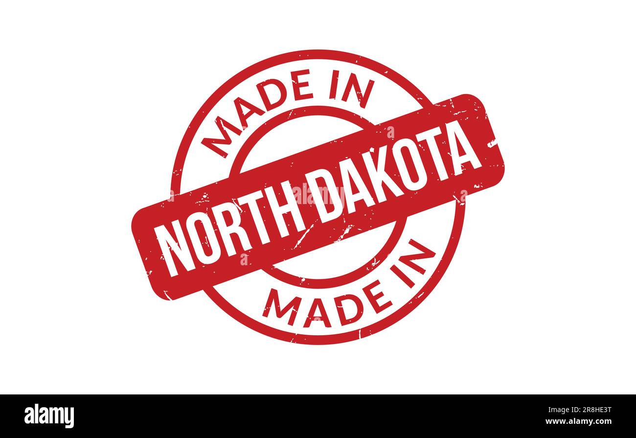 Made In North Dakota Rubber Stamp Stock Vector Image & Art Alamy