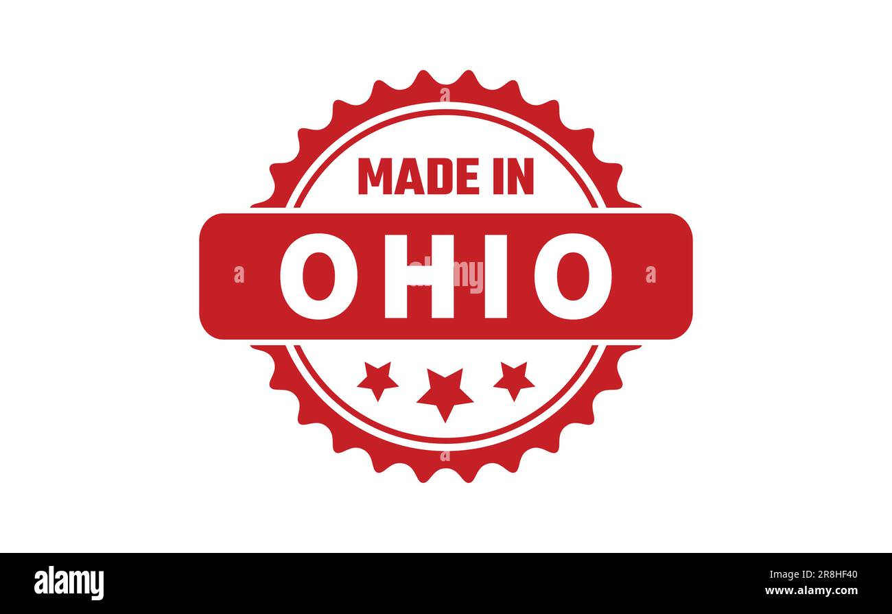 Made In Ohio Rubber Stamp Stock Vector Image & Art Alamy