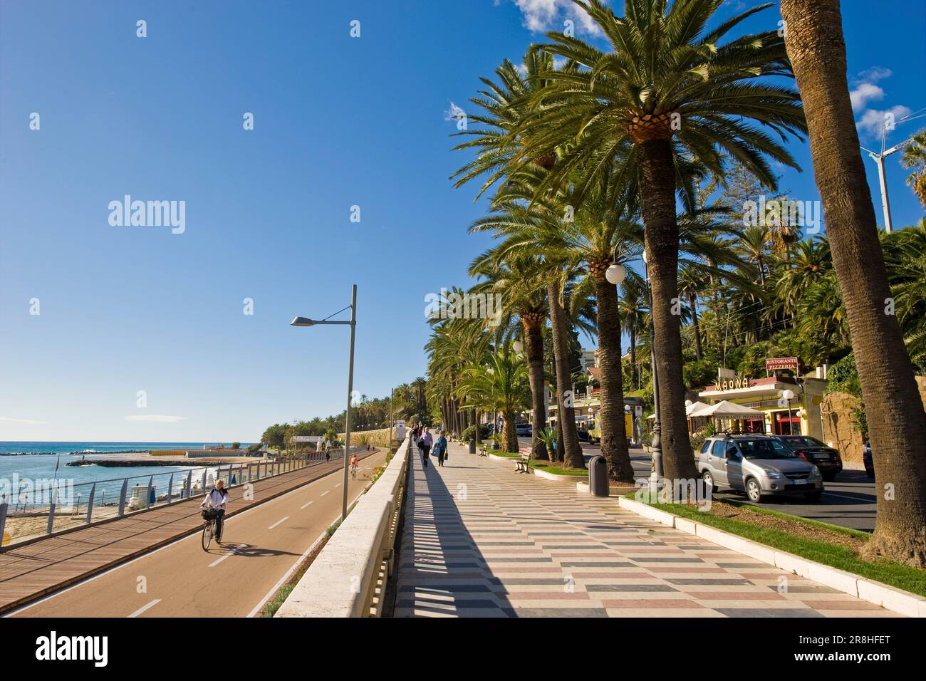 Corso Imperatrice. Sanremo. Liguria. Italy Stock Photo