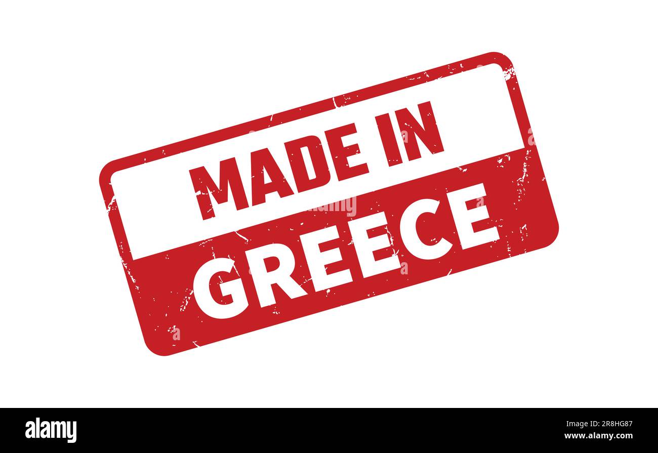 Made In Greece Rubber Stamp Stock Vector
